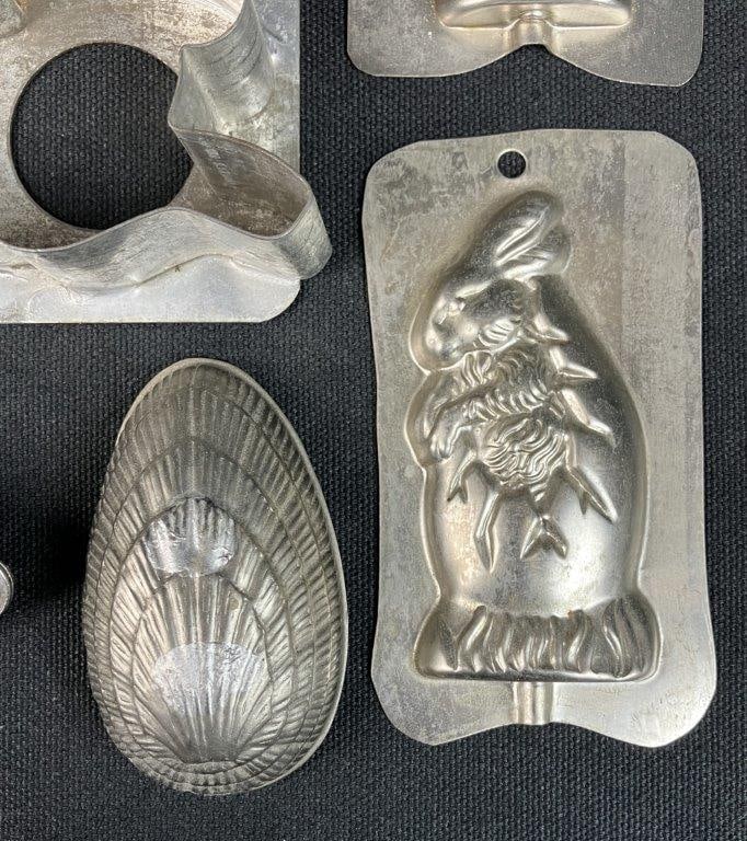 Assortment Tin Candy Molds - 2