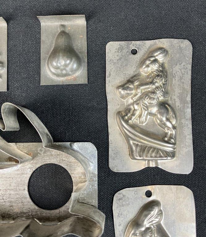 Assortment Tin Candy Molds - 3