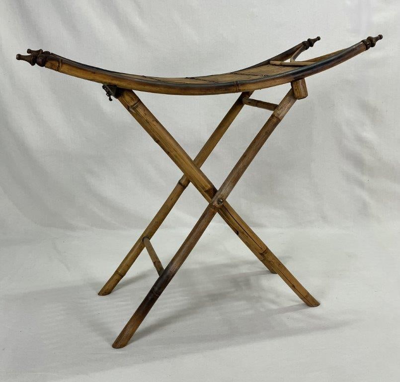 Vintage Bamboo Folding Table (1 of 6)