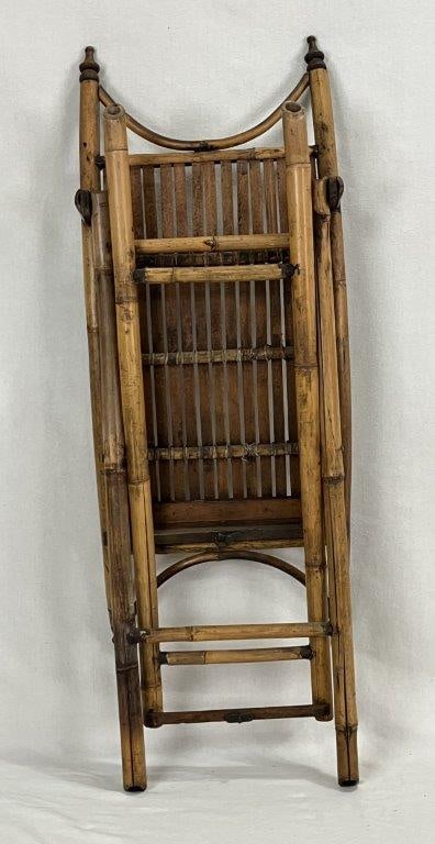 Vintage Bamboo Folding Table - 6