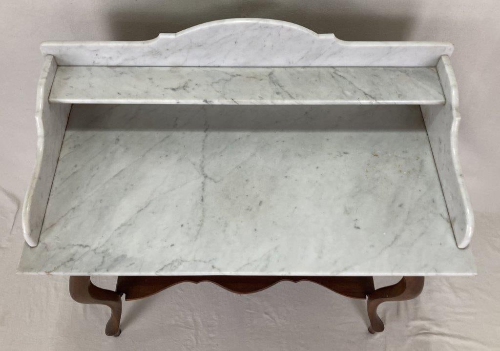 19th Century Mahogany Marble Top Washstand - 2