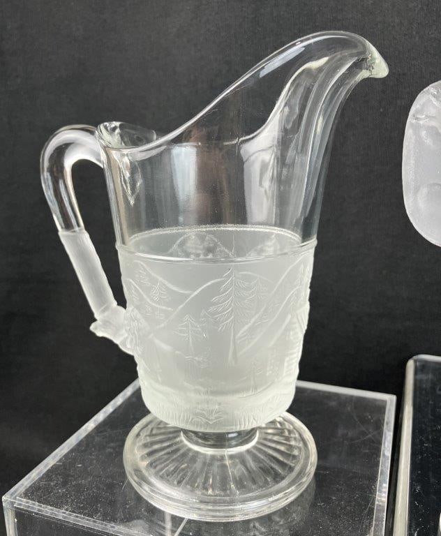 Pressed Glassware Including L.G. Wright Westward Ho - 2