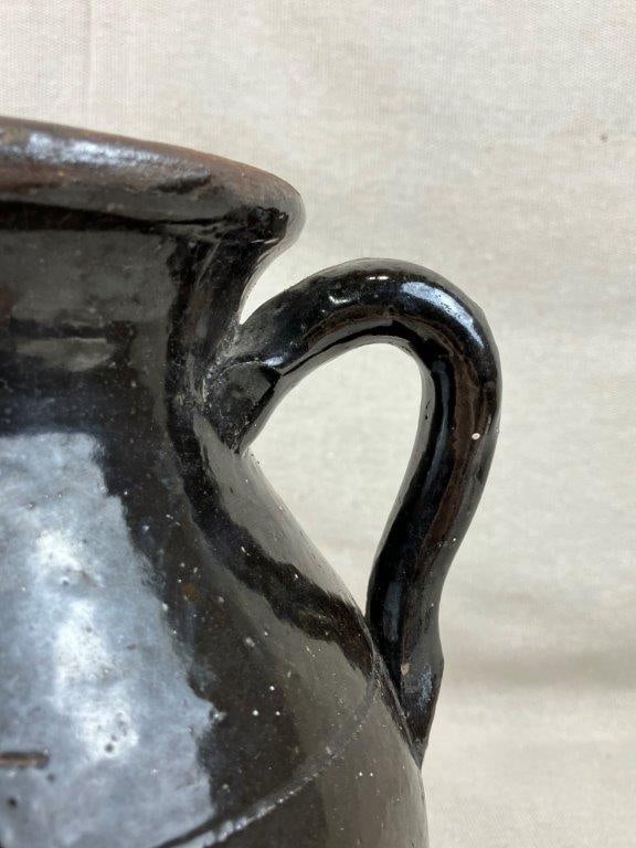 Glazed Stoneware Pitcher - 4