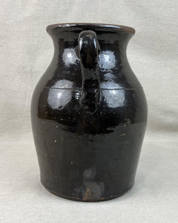 Glazed Stoneware Pitcher - 5