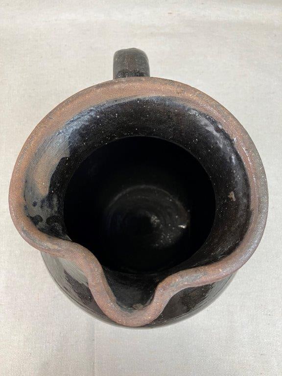 Glazed Stoneware Pitcher - 9