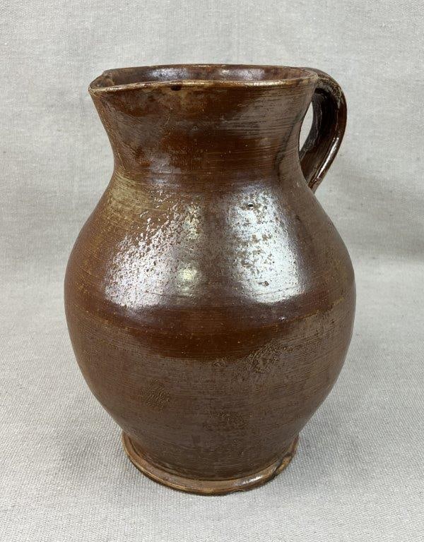 Glazed Stoneware Pitcher (1 of 9)