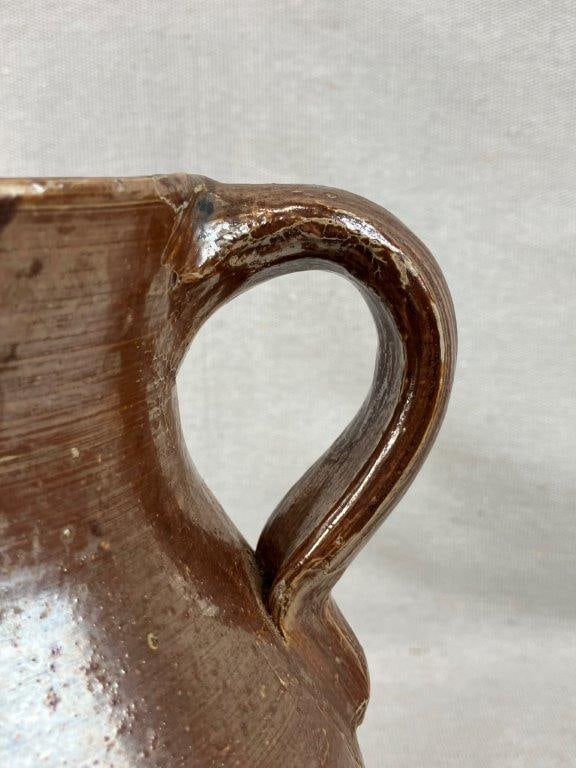Glazed Stoneware Pitcher - 4