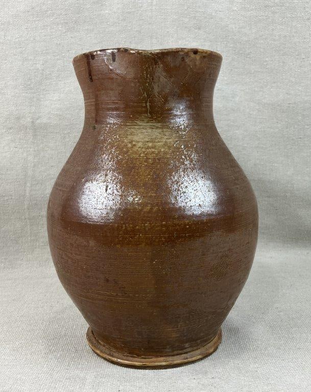 Glazed Stoneware Pitcher - 7