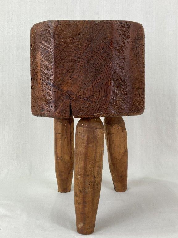 Primitive Country Stool - 3