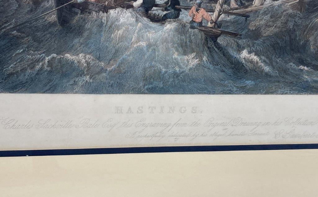 Joseph Mallord William Turner, Hastings, Hand-colored Engraving - 3