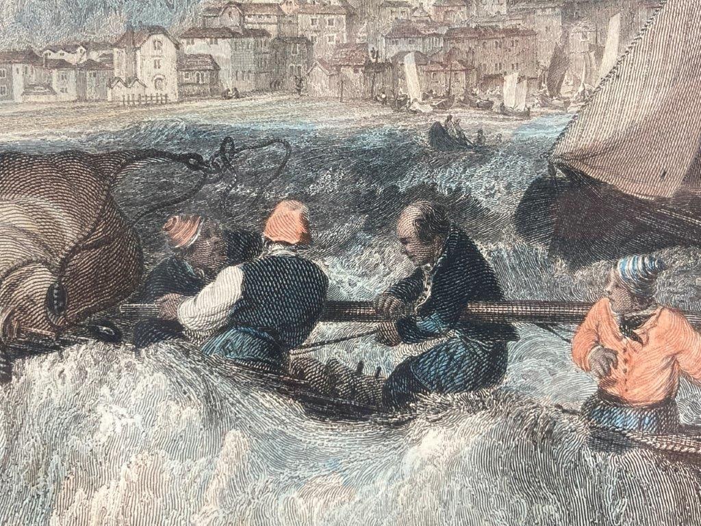Joseph Mallord William Turner, Hastings, Hand-colored Engraving - 4