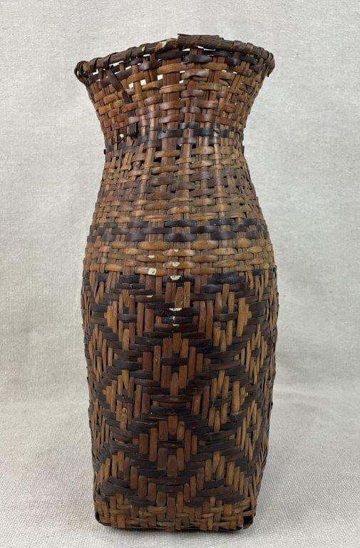 Cherokee Rivercane Burden Basket - 3