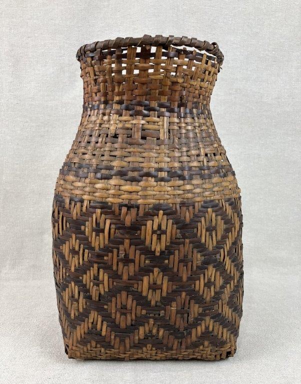 Cherokee Rivercane Burden Basket - 5