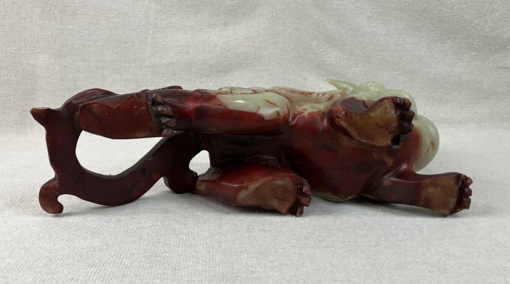 Chinese Carved Hetian Nephrite Jade Mythological Beast - 7