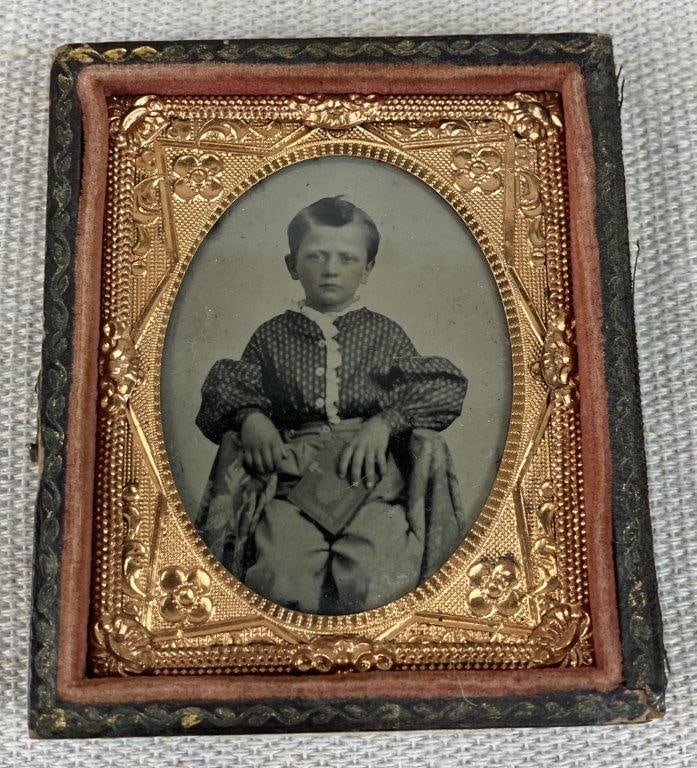 19th-Century Tintype Photograph of a Young Boy (1 of 6)