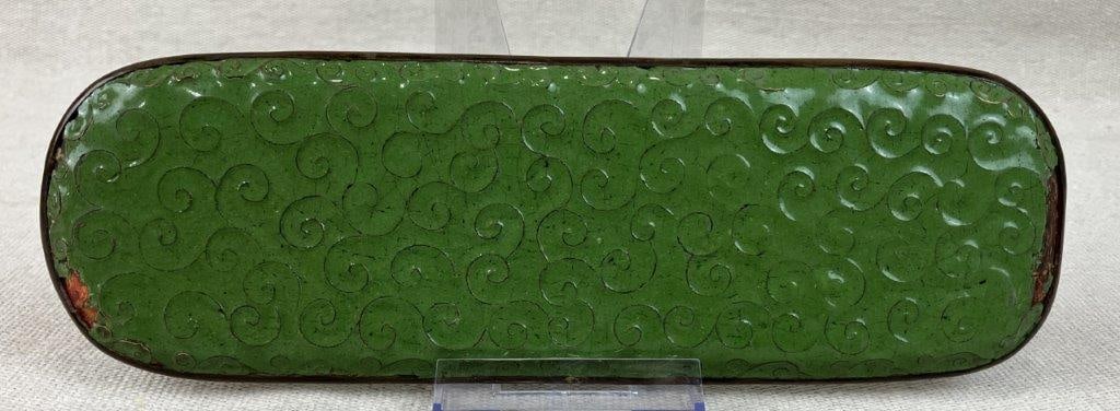 Chinese Cloisonne Phoenix Tray - 4