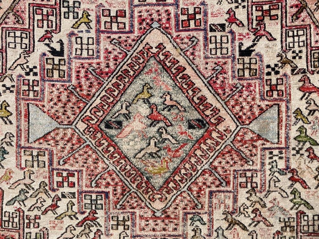 Handmade Soumak Persian Kilim Rug - 2