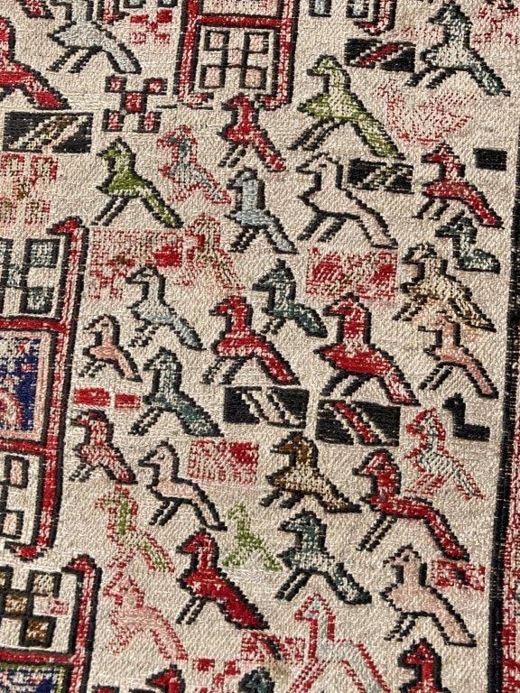 Handmade Soumak Persian Kilim Rug - 3