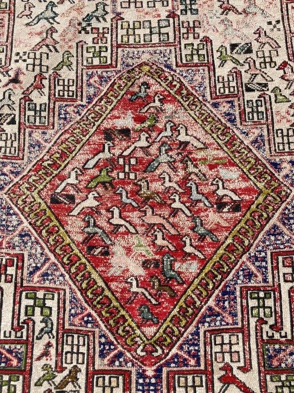 Handmade Soumak Persian Kilim Rug - 4