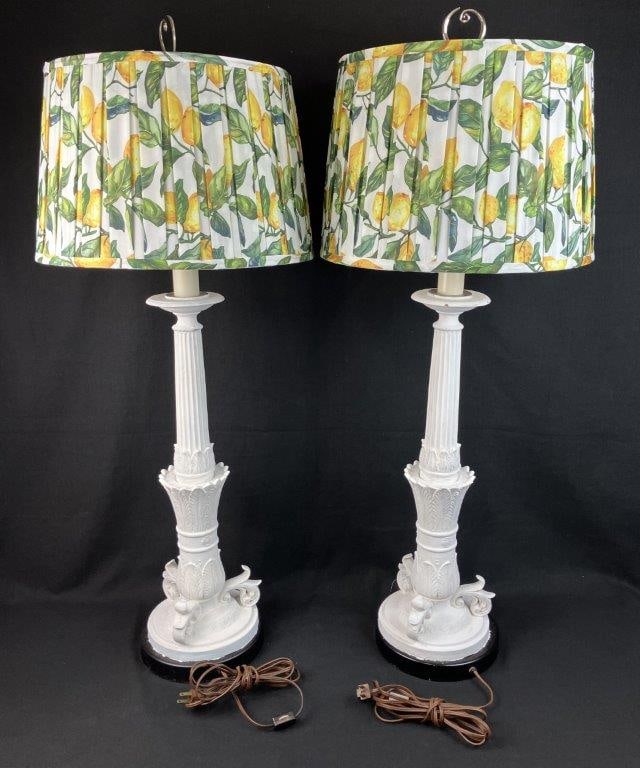 Pair of Neoclassical Lamps - 6