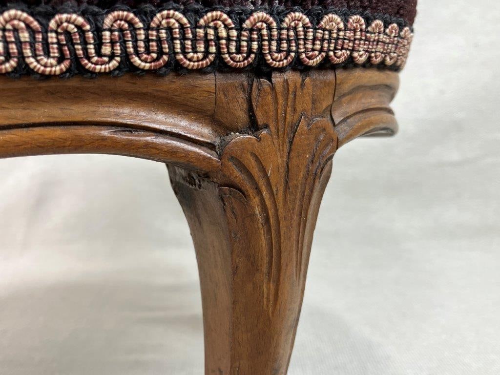 French Needlepoint Footstool - 4