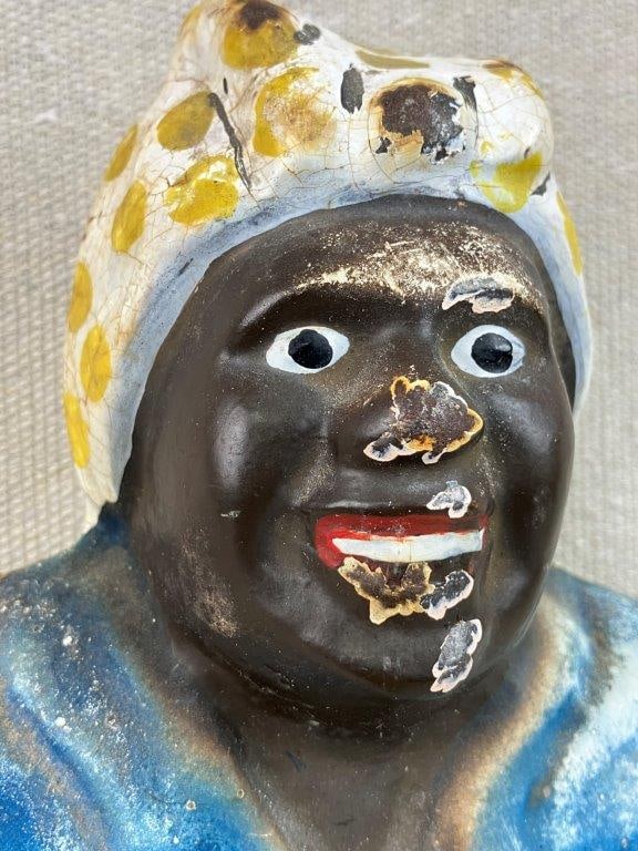 Cast Iron Mammy Black Americana Doorstop - 3