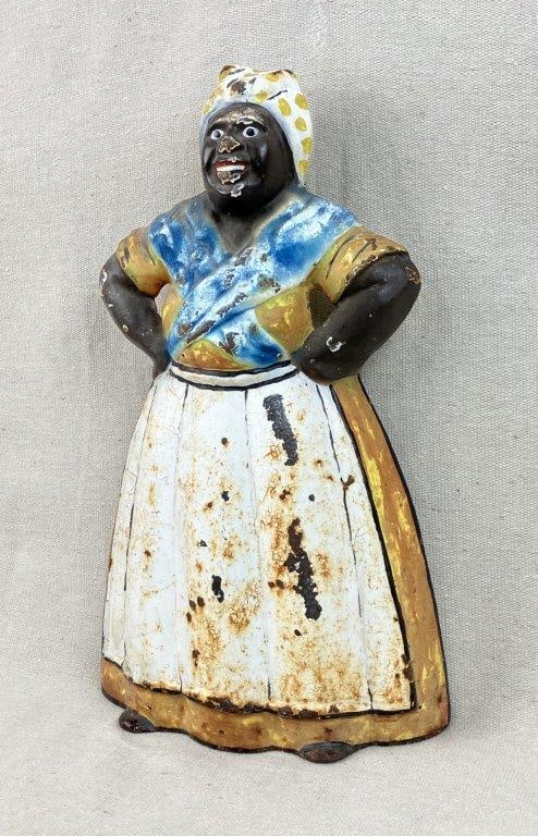 Cast Iron Mammy Black Americana Doorstop - 4