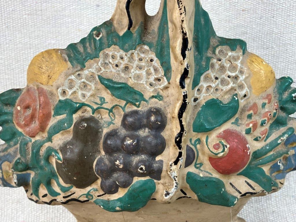 Antique Fruit Basket Doorstop - 2