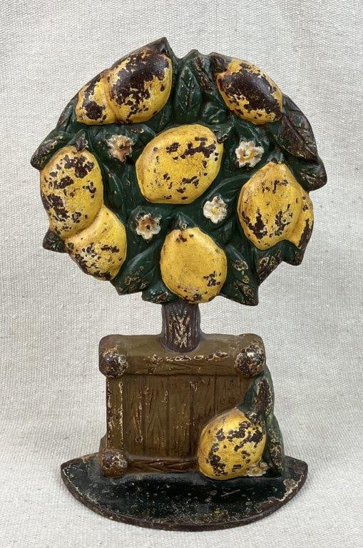 Cast Iron Lemon Tree Doorstop (1 of 5)