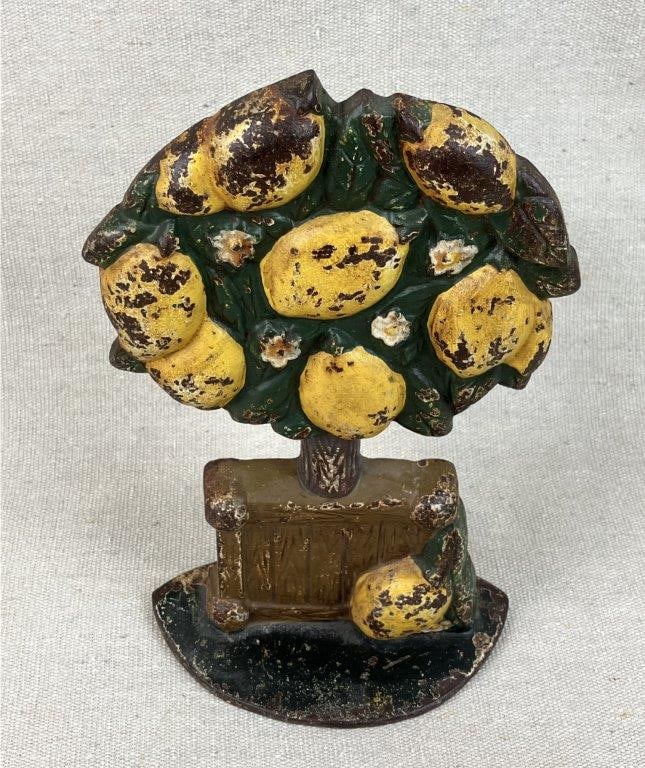 Cast Iron Lemon Tree Doorstop - 2