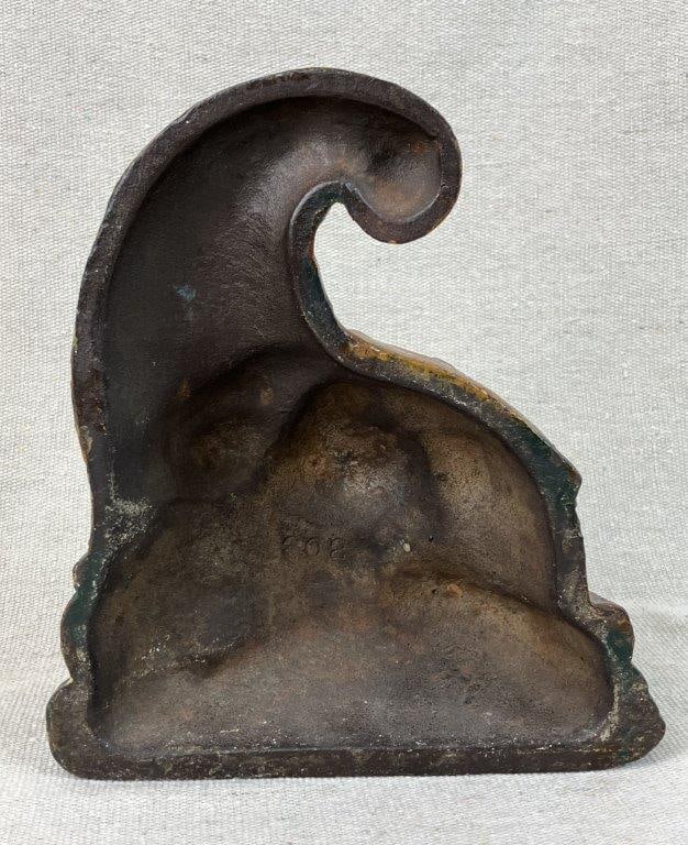 Hubley Cast Iron Cornucopia Doorstop - 6