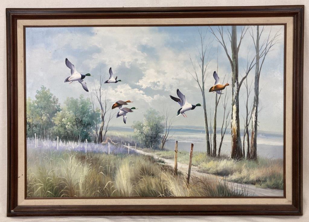 N. McGreen, Wetlands Landscape, Oil Painting (1 of 7)