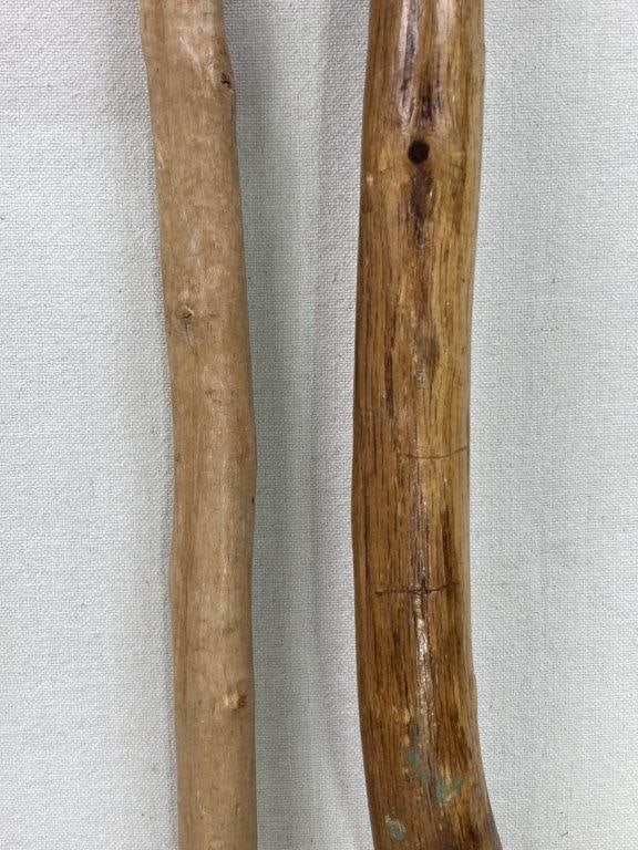Group of Five Organic Farm Walking Sticks and Canes - 6