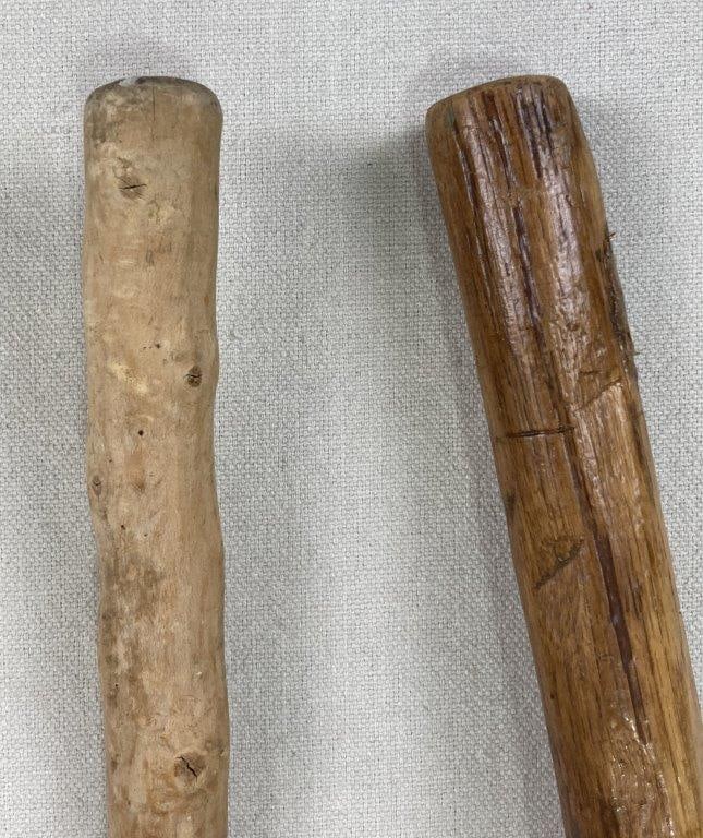 Group of Five Organic Farm Walking Sticks and Canes - 7