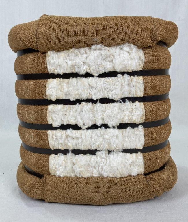 Decorative Burlap Cotton Bale - 3