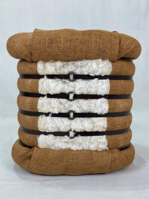 Decorative Burlap Cotton Bale - 5