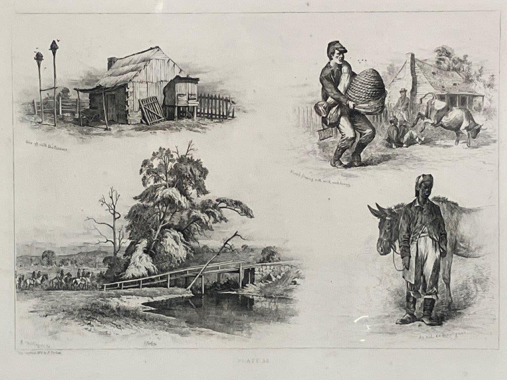 Civil War Era, Edwin Forbes, Scenes from Southern Life, Etching - 2