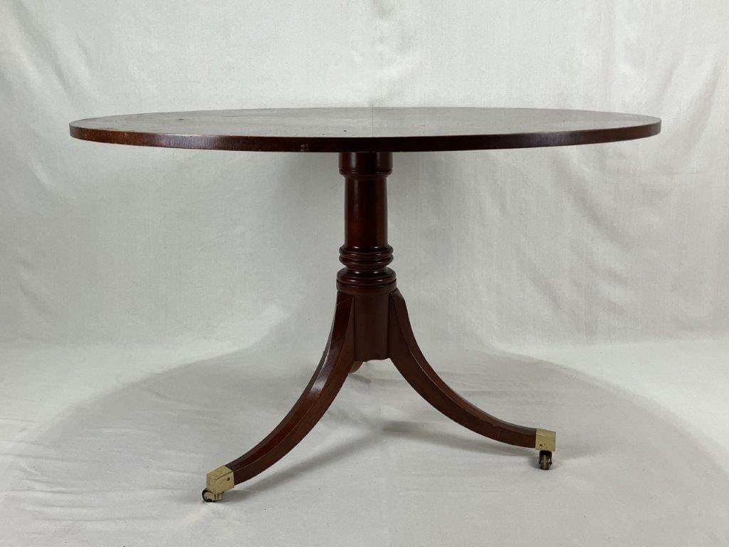 Regency Round Sunburst Inlaid Table (1 of 6)