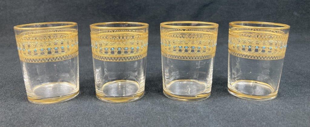 Eight Gilt and Enamel Decorated Shot Glasses - 7