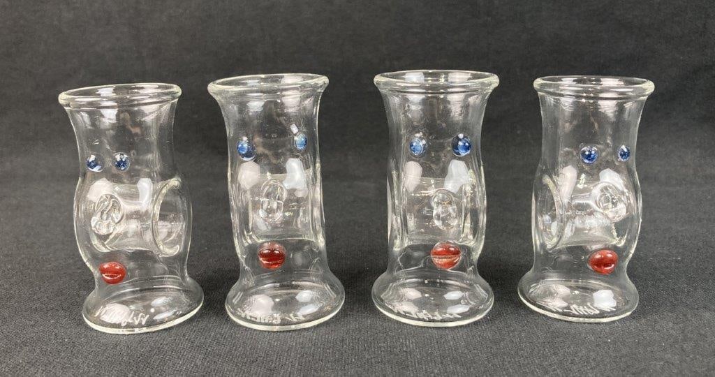 Set of Signed Karl Ittig Figural Shot Glasses - 3