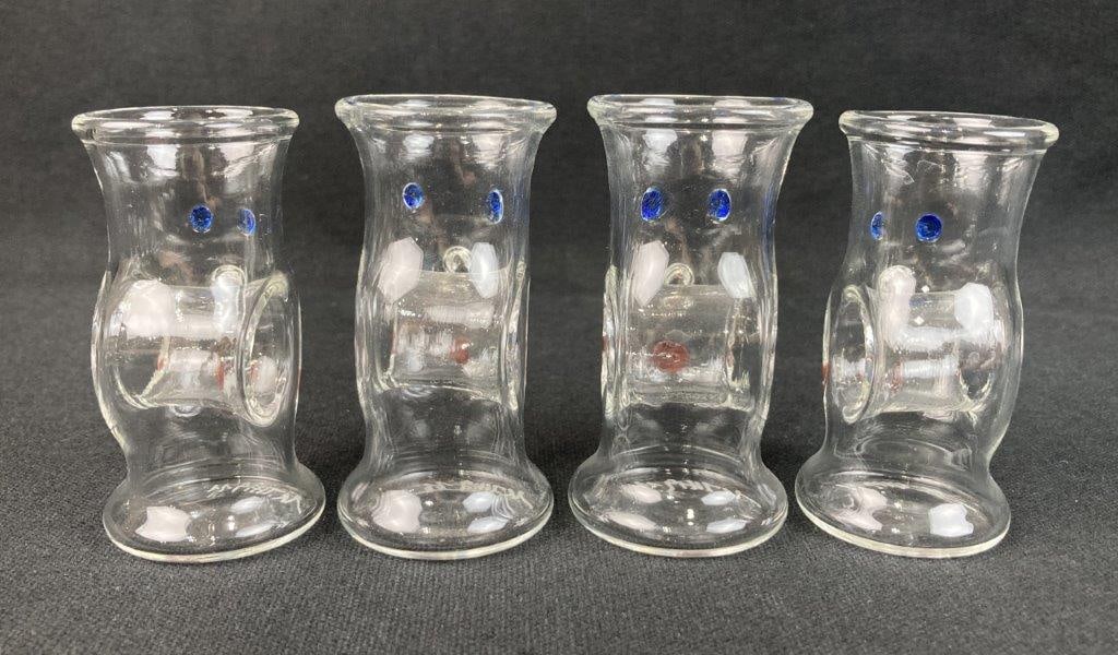 Set of Signed Karl Ittig Figural Shot Glasses - 5