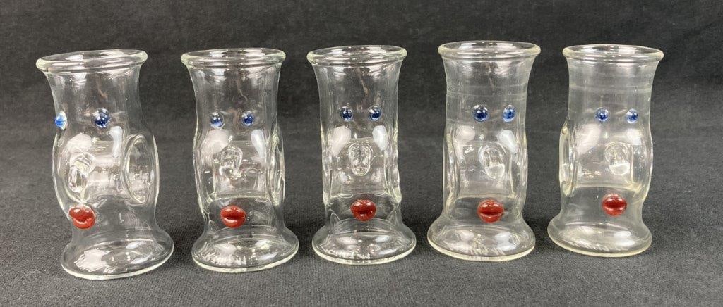 Set of Signed Karl Ittig Figural Shot Glasses - 7