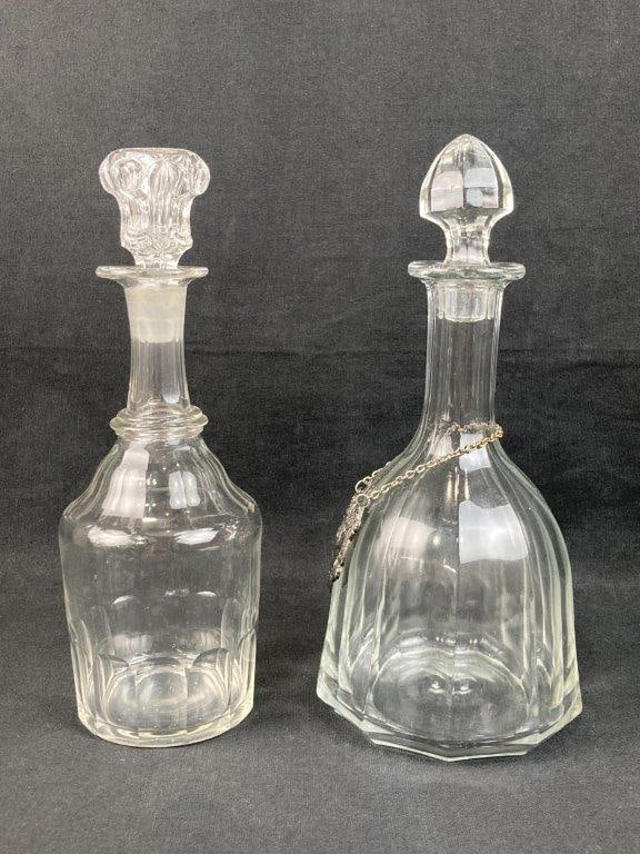 Four Glass Decanters Featuring MCM Holmegaard Blown Glass - 11