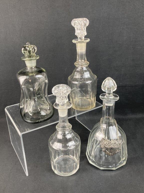 Four Glass Decanters Featuring MCM Holmegaard Blown Glass (1 of 15)