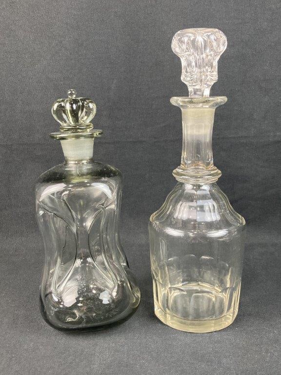 Four Glass Decanters Featuring MCM Holmegaard Blown Glass - 2