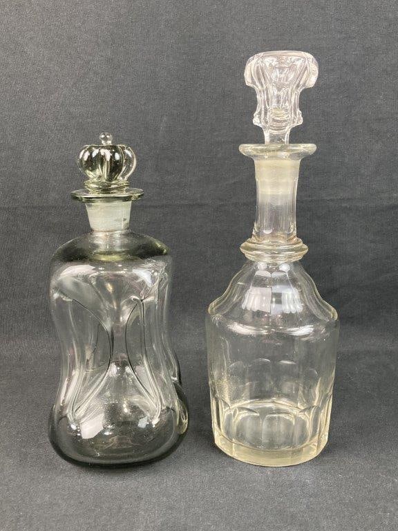 Four Glass Decanters Featuring MCM Holmegaard Blown Glass - 4