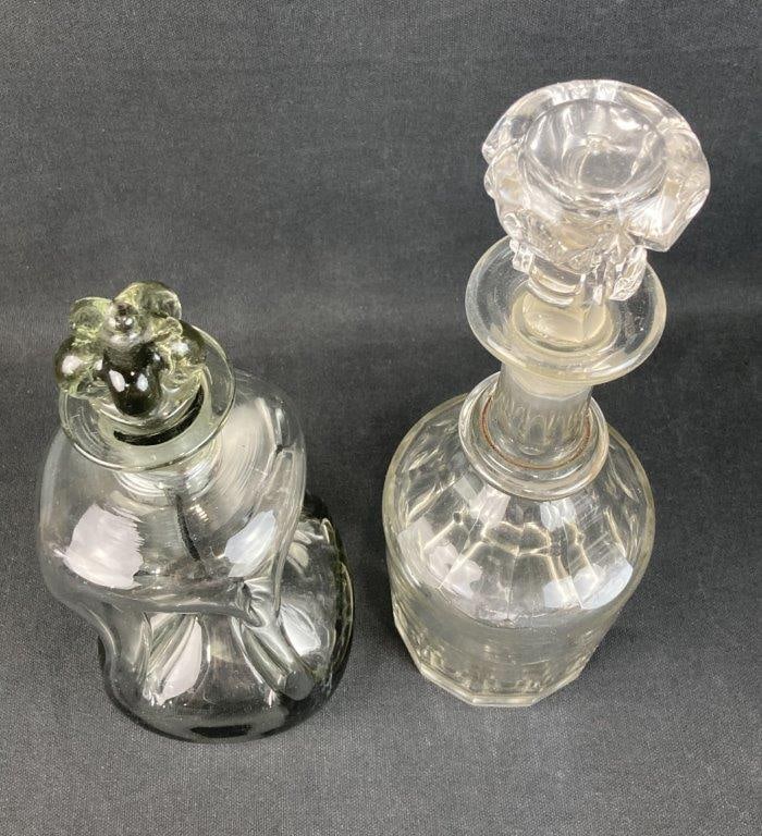 Four Glass Decanters Featuring MCM Holmegaard Blown Glass - 6