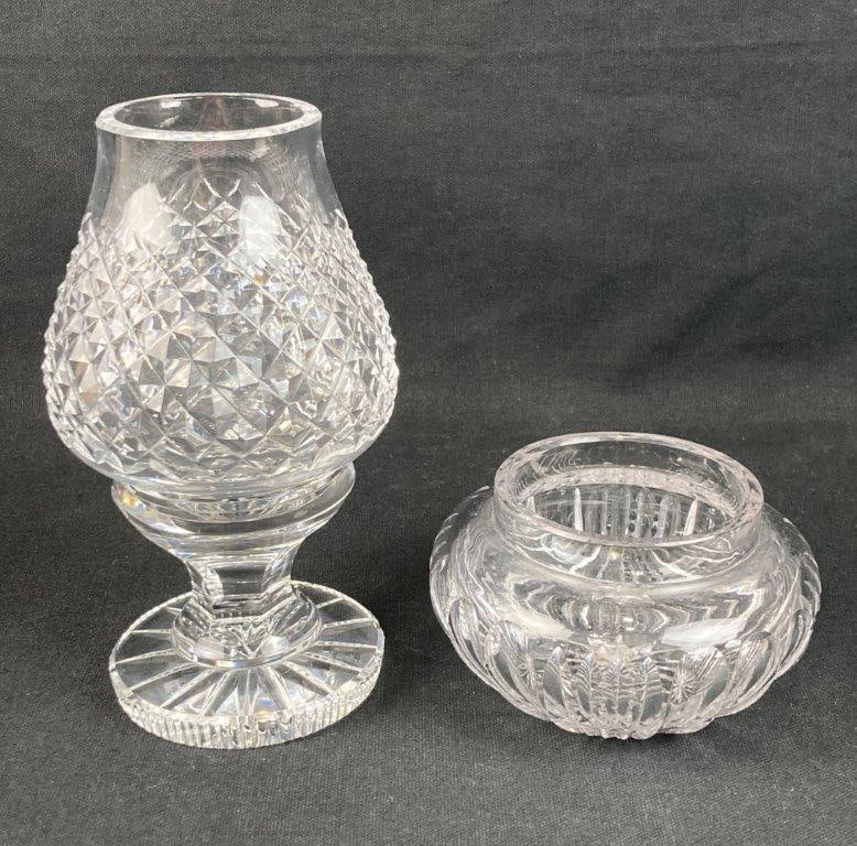 Waterford Crystal Alana Hurricane Candle Lamp and Crystal Bowl (1 of 8)
