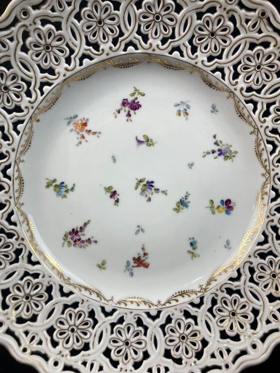 Dresden Hand-Painted Porcelain Plate - 2