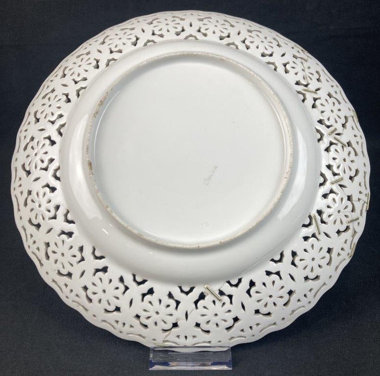 Dresden Hand-Painted Porcelain Plate - 4